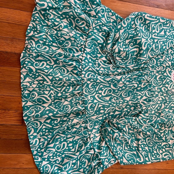 Umgee Teal/White Tiered Sundress - Picture 5 of 8